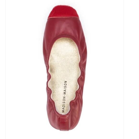 Madison Maison Shoes - MADISON.MAISON contrast-toe wrinkled ballet flats size 41 (9.5)